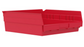 Akro-Mils Shelf Bin Red Plastic 4 X 11-1/8 X 11-3/8 Inch - 30170RED