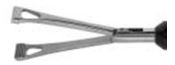 Elmed 10mm Dissectors and Graspers Duval Grasper Axial Serrations, 40mm Tip - Uninsulated Handles