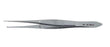 BR Surgical BR Surgical Tissue Forceps Graefe 4 Inch Surgical Grade Stainless Steel NonSterile NonLocking Thumb Handle Curved 30° 1 X 2 Teeth - BR42-82110