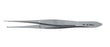 BR Surgical - Tissue Forceps Graefe 4 Inch Length Surgical Grade Stainless Steel NonSterile NonLocking Thumb Handle Curved 30° 1 X 2 Teeth - BR42-82110