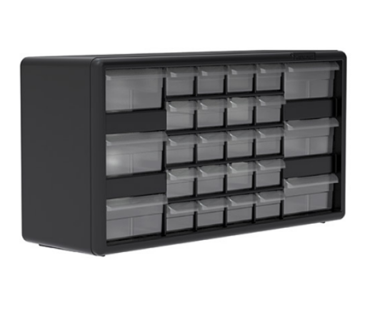 Akro-Mils Storage Cabinet Counter Top Plastic 26 Drawer - 10126
