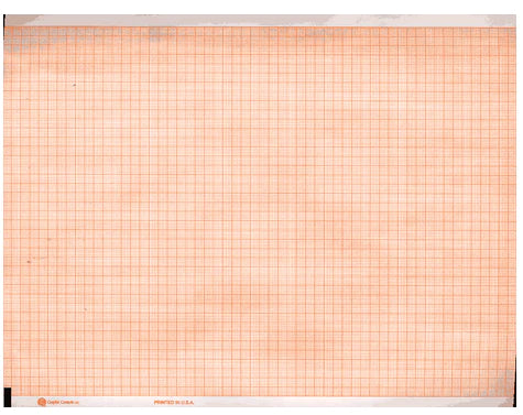 Graphic Controls Industrial - Diagnostic Recording Paper Thermal Paper 8-1/2 Inch X 183 Foot Z-Fold Orange Grid - 7G32016422