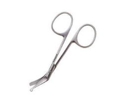 Coloplast Coloplast Ostomy Scissors Finger Ring Handle Curved Blunt/Blunt - 95050