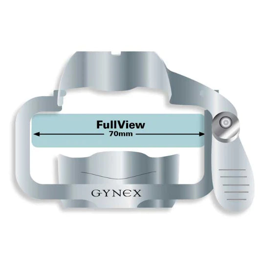 Gynex - Vaginal Speculum Pederson NonSterile Surgical Grade Stainless Steel Wide Double Blade Duckbill 40 mm Yoke Opening Reusable Without Light Source Capability - 2785