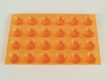 Health Care Logistics BLISTER, AMBER CLASS A 1YR RND3/8" (2400/PK) - 7021