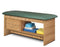 Flat Top Straight Line - Straight Line Treatment Table with Shelf and Two Drawers - 9313-27-1GR-3WG-5C