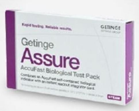 Getinge Assure AccuFast Sterilization Biological Indicator Pack Steam - 61301606639