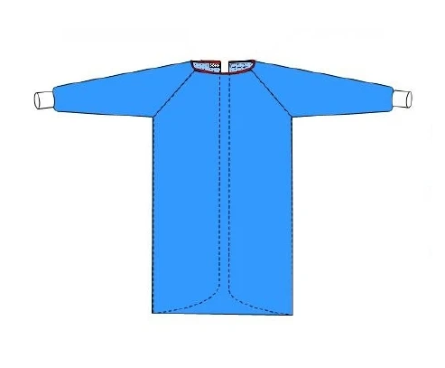 Welmed Protect4U Reinforced Surgical Gown X-Large Unisex AAMI Level 4 / ASTM-F-1671 Sterile Blue - 1231-175XL