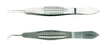 BR Surgical - Suture Forceps Castroviejo 4-1/4 Inch Length Surgical Grade Stainless Steel NonSterile NonLocking Wide Thumb Handle Straight 1 X 2 Teeth with Tying Platform - BR43-14909