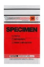 Lab Guard TearZone - Specimen Transport Bag with Document Pouch 6 X 9 Inch Zip Closure Biohazard Symbol / Storage Instructions NonSterile - MGTZ69RD