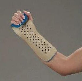 Deroyal Wrist Splint  Colles Aluminum Left Hand Tan Small - 9106-04