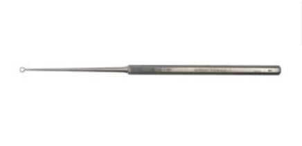 BR Surgical BR Surgical Ear Curette Buck 6-1/2 Inch Length Single-ended Handle Size 1 Tip Straight Blunt Fenestrated Round Tip - FG44-11001