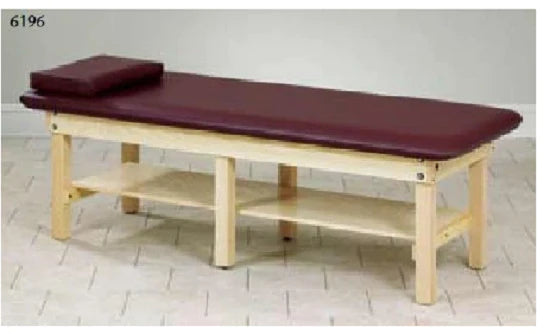 Bariatric Low Series - Bariatric H-Brace Treatment Table Fixed Height - 6196-3RB