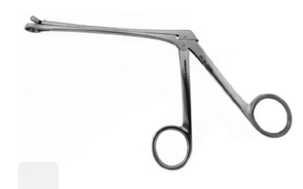 BR Surgical BR Surgical Nasal Forceps Hartmann 7-1/2 Inch Surgical Grade Stainless Steel NonSterile NonLocking Finger Ring Handle Straight 11 mm Round Tips - BR46-23511