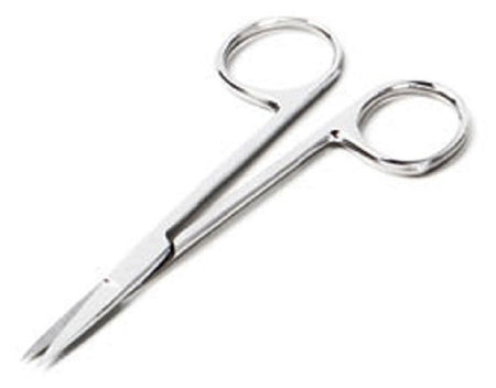 American Diagnostic Corp ADC Iris Scissors 4-1/2 Inch Length Floor Grade Stainless Steel NonSterile Finger Ring Handle Straight Sharp/Sharp - 3424