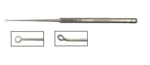 BR Surgical BR Surgical Ear Curette Buck 6-1/2 Inch Length Single-ended Handle Size 3 Tip Curved Blunt Fenestrated Round Tip - BR44-12003