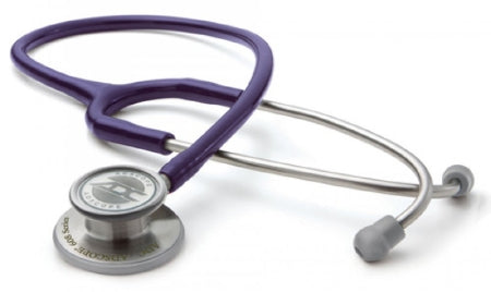 American Diagnostic Corp Adscope Clinician Stethoscope Purple 1-Tube 22 Inch Tube Double Sided Chestpiece - 608V