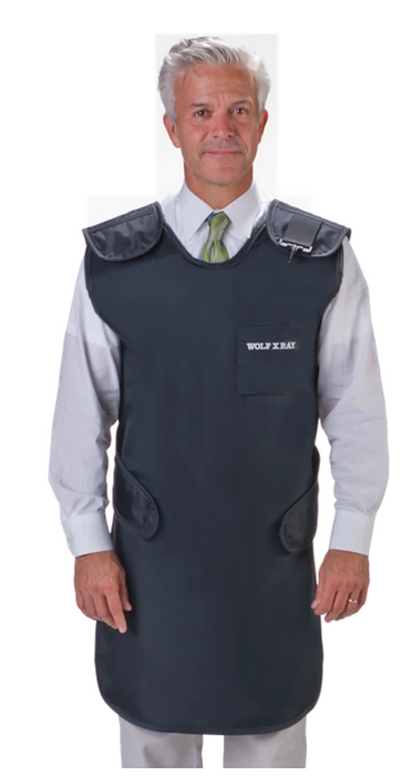 Wolf X-Ray - X-Ray Apron Bronze Print Quick Drop Style Medium - 68098LW-37