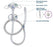 Applied Medical Technologies G-JET Low Profile Gastric-Jejunal Feeding Tube 18 Fr. 4.0 cm Silicone - GJ-1840-45