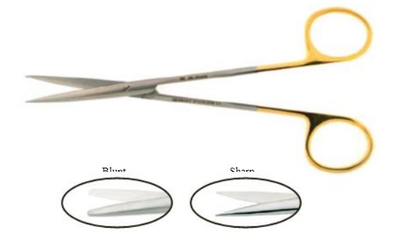 BR Surgical BR Surgical Dissecting Scissors Metzenbaum 9 Inch Length Surgical Grade Stainless Steel / Tungsten Carbide NonSterile Finger Ring Handle Straight Sharp/Sharp - BR08-27423