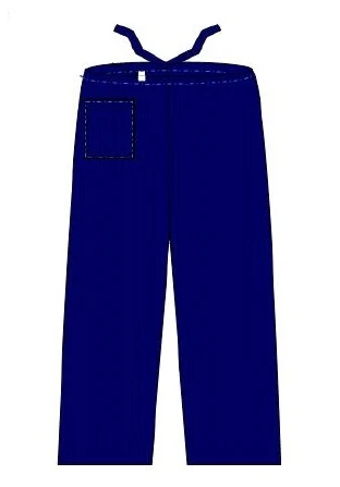 Welmed Scrub Pants Small Navy Blue Unisex - 1230-710S