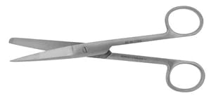 HerMann - Operating Scissors 5-3/4 Inch Length NonSterile Curved Sharp Tip / Blunt Tip - BR08-11114