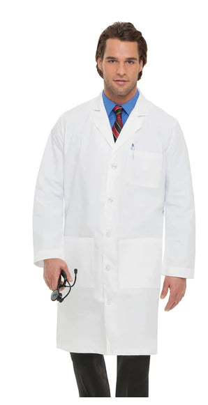 Landau Uniforms - Lab Coat White Size 48 Knee Length Reusable - 3132WWY48