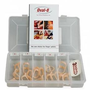 Patterson Medical Supply Oval-8 Finger Splint Oval Ring Style Plastic Finger Translucent Size 5 - 92728505