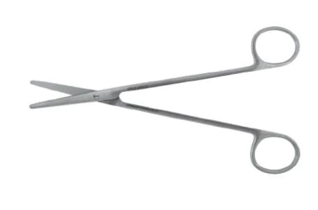 BR Surgical - Dissecting Scissors Metzenbaum 10 Inch Length Surgical Grade Stainless Steel NonSterile Finger Ring Handle Curved Blunt Tip / Blunt Tip - BR08-28125