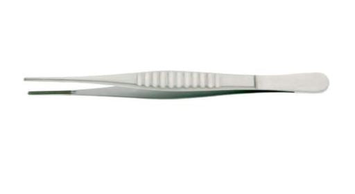 BR Surgical BR Surgical Tissue Forceps Debakey 8 Inch Surgical Grade Stainless Steel NonSterile NonLocking Thumb Handle Straight 3.5 X 4.5 mm Atraumatic Tips - BR11-31020