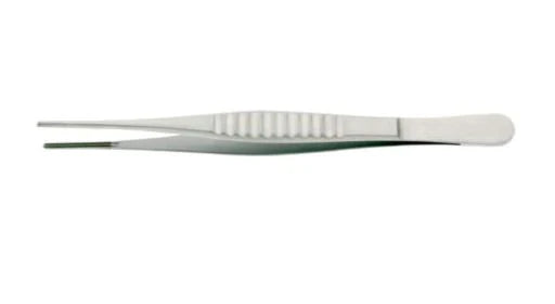 BR Surgical - Tissue Forceps Debakey 8 Inch Length Surgical Grade Stainless Steel NonSterile NonLocking Thumb Handle Straight 3.5 X 4.5 mm Atraumatic Tips - BR11-31020
