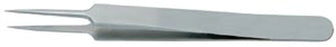 BR Surgical - Tissue Forceps Jeweler 4-3/8 Inch Length Surgical Grade Stainless Steel NonSterile NonLocking Thumb Handle Straight No. 4 Tips - BR10-33104