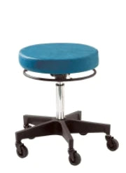 500 Series - Hydraulic Stool Backless Hydraulic Height Adjustment 5 Casters Black - 540H-301