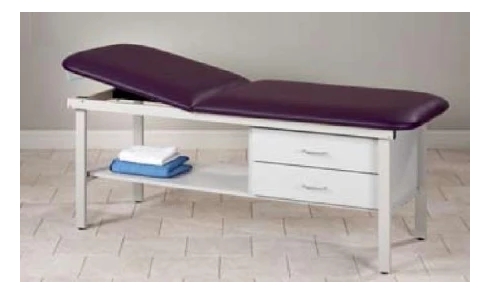 Clinton Industries ETA Alpha Series Treatment Table with Drawers Fixed Height 450 Lbs. - 3013-30-3BK