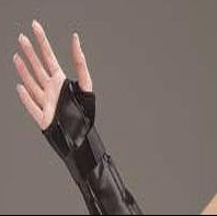 Deroyal Wrist Splint  Leatherette Right Hand Brown X-Large - 5011-05