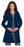 Landau Uniforms - Lab Coat Navy Blue Size 4 Mid Length Reusable - 3155-BNP-4
