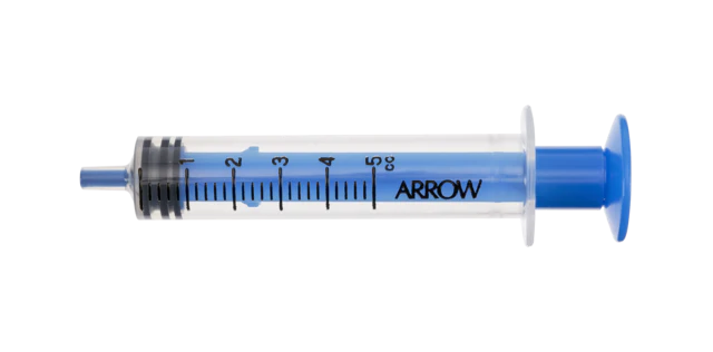 Arrow Raulerson - Spring - Wire Introduction Syringe 5 mL Individual Pack Catheter Tip Without Safety - AI-14703