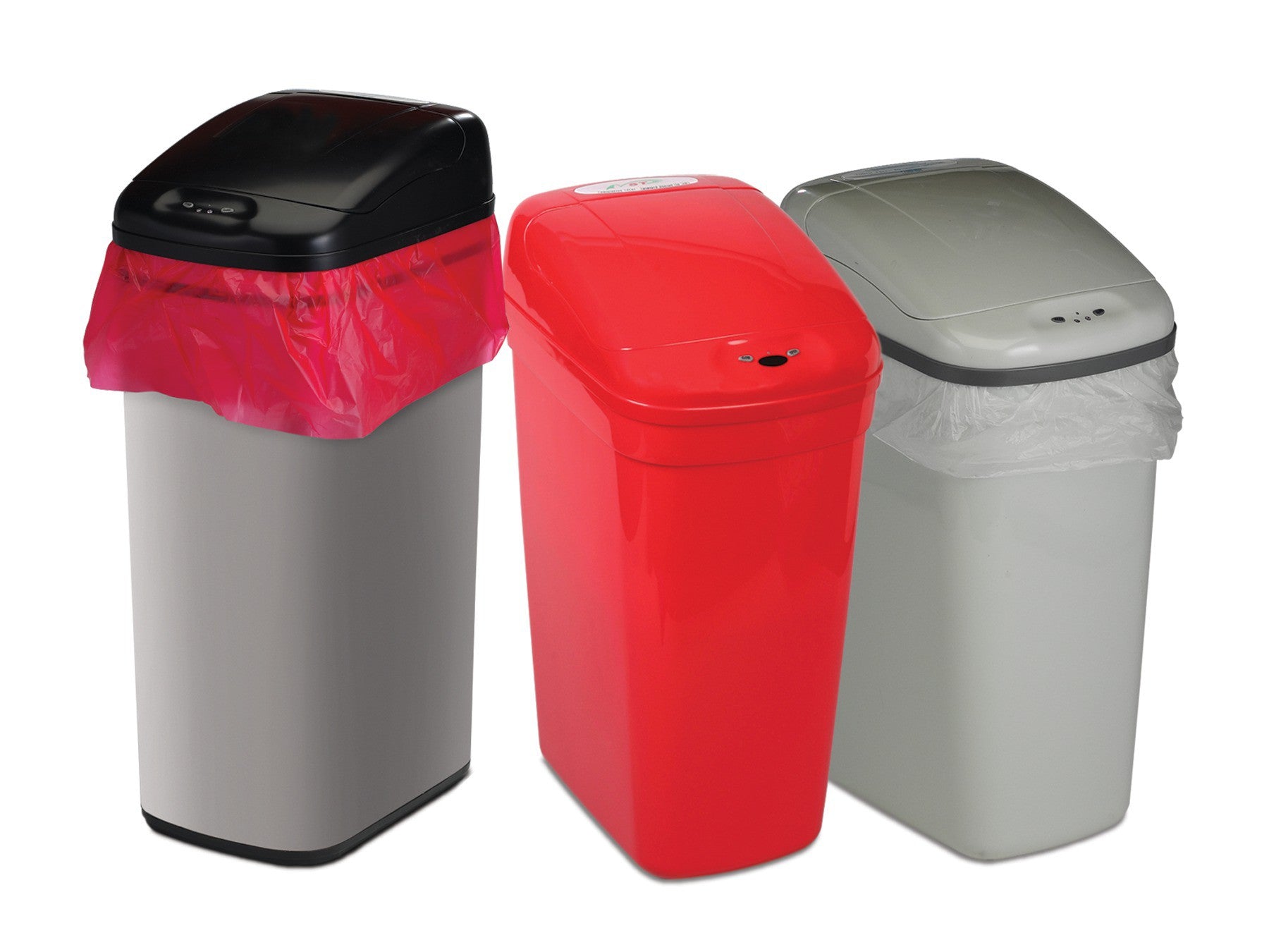 Bel-Art Products CAN, WASTE TOUCH-FREE RED 7.3GL MED - F13202-0020