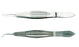 BR Surgical - Suture Forceps Castroviejo 4-1/4 Inch Length Surgical Grade Stainless Steel NonSterile NonLocking Wide Thumb Handle Straight 1 X 2 Teeth with Tying Platform - BR43-14905