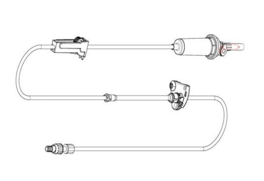 Fenwal Iv Admin Set, Agilia 20Drp 112" W/O Y-Site (30/Cs) - M46441360
