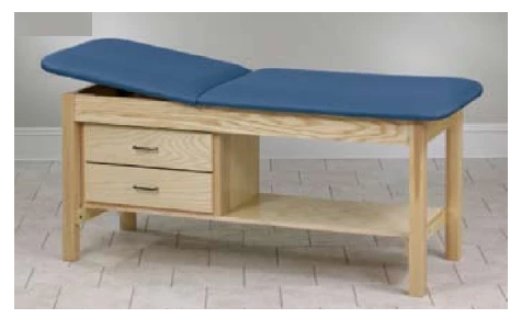 Clinton Industries ETA Classic Series Treatment Table with Drawer Fixed Height 400 Lbs. - 1013-30-3SB