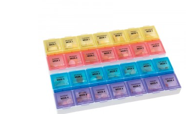 Apothecary Products Medtime Planner Pill Organizer 28 Day 7 Dose - 67173