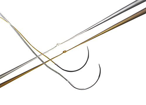 Aesculap Softcat Plain Suture with Needle Absorbable Uncoated Undyed Suture Plain Gut Size 5-0 45 cm Suture 1-Needle 13 mm Length 3/8 Circle Reverse Cutting Needle - C0656216