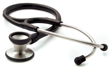 American Diagnostic Corp Adscope 602 Cardiology Stethoscope Black 1-Tube 19 Inch Tube Double Sided Chestpiece - 602BK