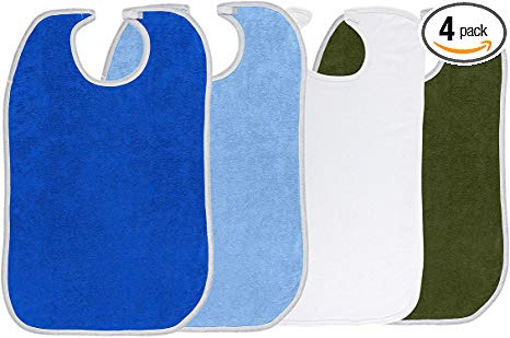 Lew Jan Textile - Bib Tie Closure Reusable Terry Cloth - M48-1834A-NG