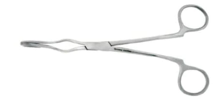 BR Surgical - Forceps St. Clair-Thompson 7 Inch Length Surgical Grade Stainless Steel NonSterile NonLocking Finger Ring Handle Straight - BR46-19918