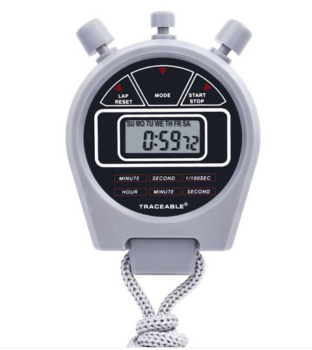 Traceable - Digital Stopwatch Three Key 24 Hours Digital Display - 94460-06