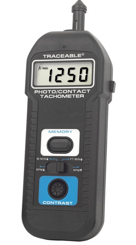 Contact Digital Traceable Tachometer