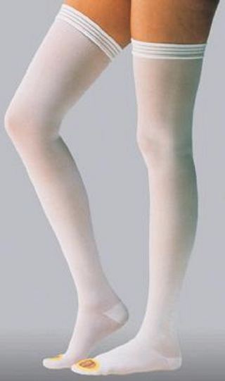 BSN Medical JOBST Anti-Em/GPT Anti-embolism Stockings Waist High Small White Inspection Toe - 111626