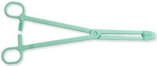 Bioseal Sponge Forceps 9-1/2 Inch Sterile Finger Ring Handle - KI0104/50